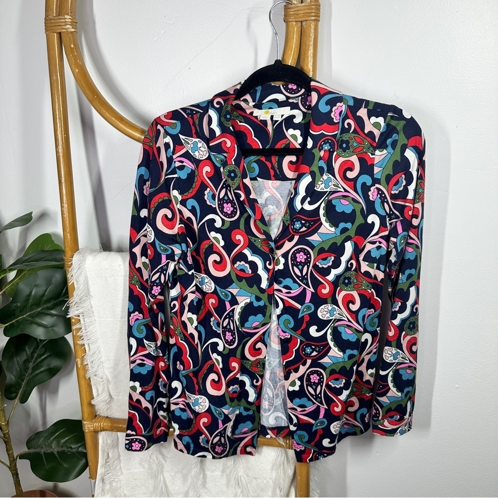 Boden Paisley Patterned Pajama Top sz 6